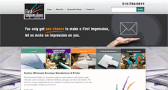 Desktop Screenshot of firstimpressionsprinting.com